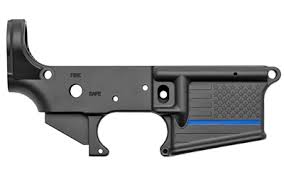 Spike's Tactical Thin Blue Line Stripped Lower CALIFORNIA LEGAL - .223/5.56